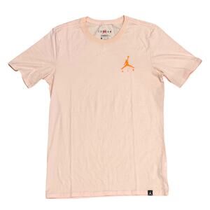 Jordan Jumpman Air Embroidered Logo Small Men's T-Shirt AH5296-805 Orange Pearl
